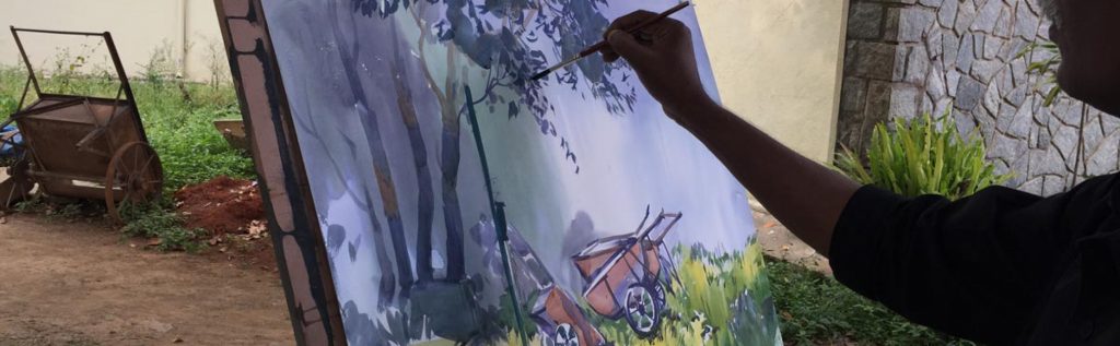 Fine Arts Workshop | Hues of Watercolor 2 | Sadhu Aliyur | Coloring India Foundation