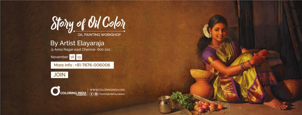 Oil Painting Workshop in Chennai - Story of oil colors 3rd Edition