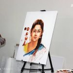 Story of oil color - oil painting workshop by Elayaraja in Hyderabad