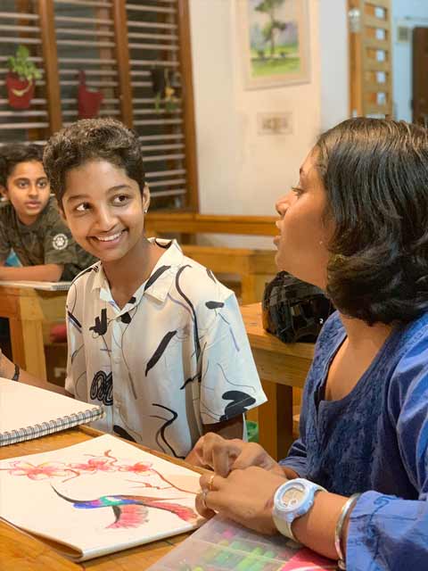 Structured Drawing and Painting Classes for 5-15 year old in Bangalore - Junior Pencil and chai